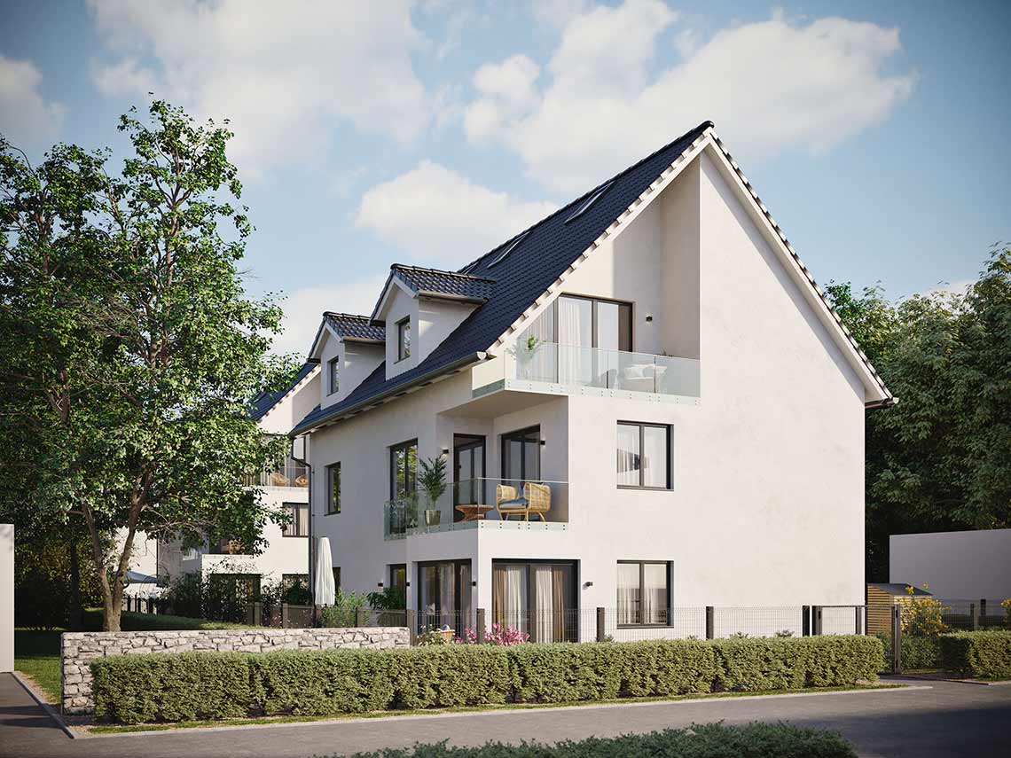 Street View Visualisierung von Mehrfamilienhäusern