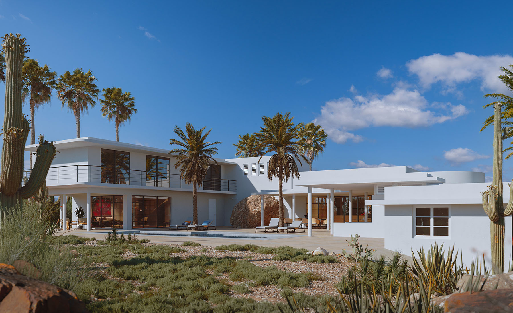 visualisierung für villa in curacao